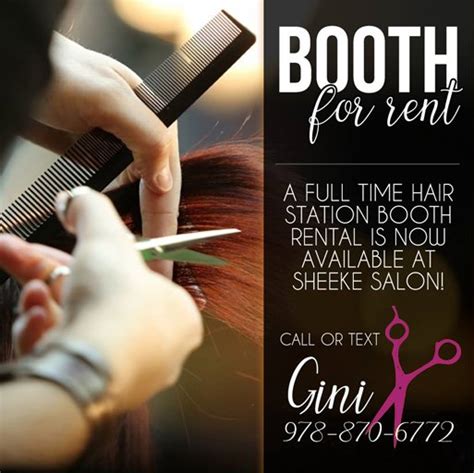 Booth rent salons near me - Benefits of Booth Rental for Stylists and Salon Owners. When you choose to rent a booth, you are considered self-employed. This allows you the flexibility of setting your own hours, lets you keep more of what you earn, and helps you grow your client base. When you choose to work with an established salon, you may also take advantage of its ...